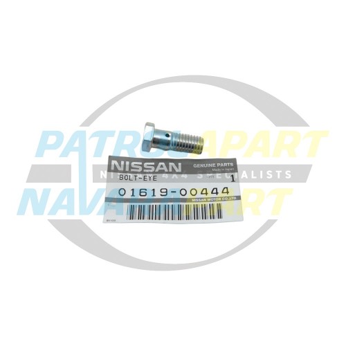 Genuine Nissan Vac Pump Oil Feed Banjo Bolt - Nissan Patrol Y60 GQ & Y61 GU TD42