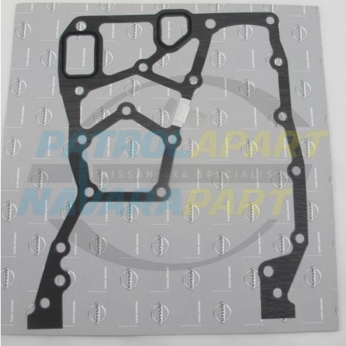 Genuine Nissan Timing Cover Backing Plate Gasket - Nissan Patrol Y60 GQ & Y61 GU TD42