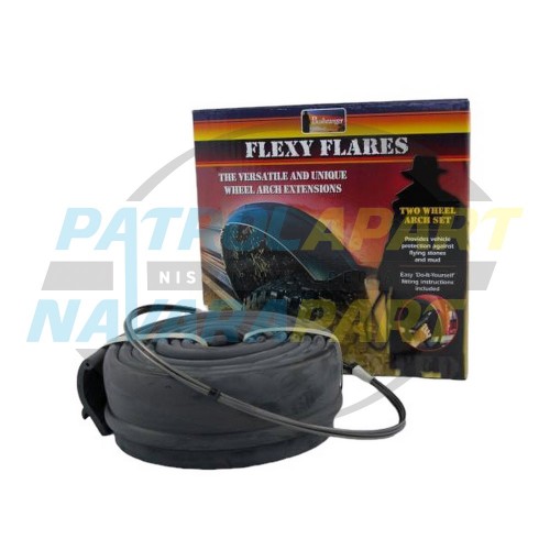 Bushranger Flexy Flexi Wheel Arch Rubber Flares 35mm - Nissan Patrol
