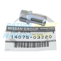 Genuine Nissan Lower Thermostat Water Outlet - Nissan Patrol Y60 GQ TB42