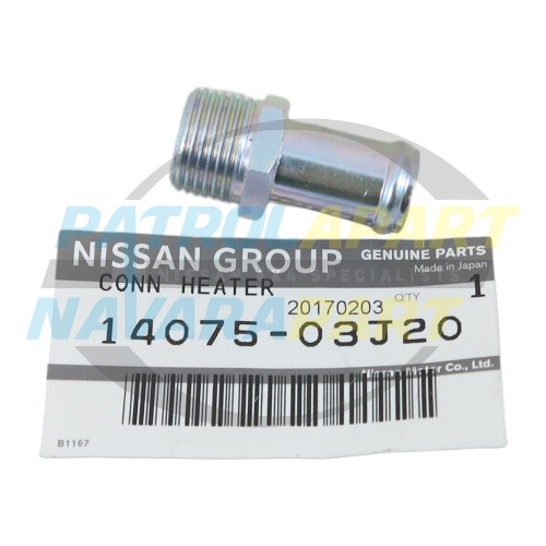Genuine Nissan Lower Thermostat Water Outlet - Nissan Patrol Y60 GQ TB42