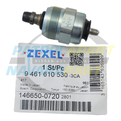 Genuine Nissan Fuel Stop Solenoid - Nissan Patrol Y60 GQ Y61 GU TD42 RD28