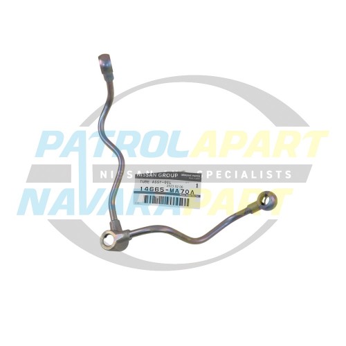 Genuine Nissan ZD30CR Vac & Inj Pump Oil Feed Pipe - Nissan Patrol GU