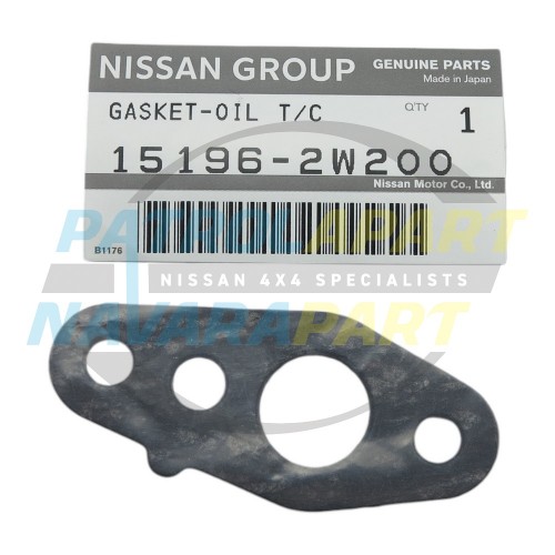 Genuine Nissan Gasket Turbo Drain - Nissan Patrol Y61 GU ZD30