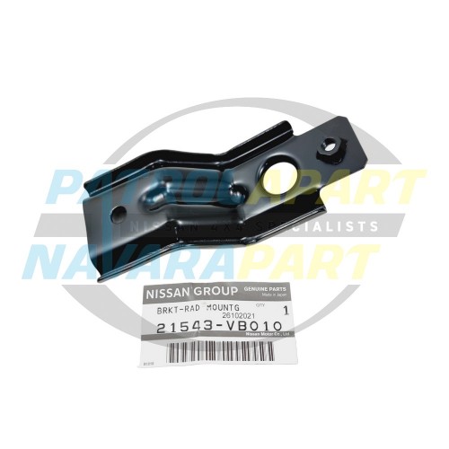 Genuine Nissan Wide Radiator Top Mount Bracket LH or RH - Nissan Patrol GU Y61