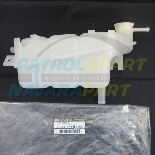 Genuine Nissan Top Overflow Header Tank - Nissan Patrol Y61 GU ZD30 TD42TI