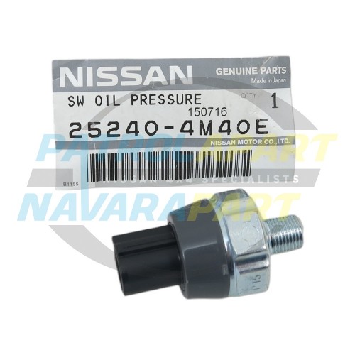 Genuine Nissan Oil Pressure Switch - Patrol Y61 GU TD42Ti TB48 & Y62 VK56