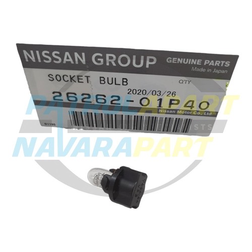 Genuine Nissan Dash Cluster Light Globe Socket 14V 3W Black - Patrol GU Y61 S1-3
