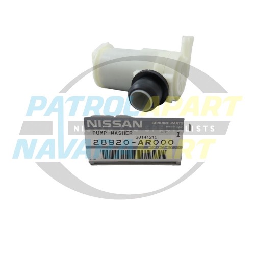 Genuine Nissan Front Windscreen Washer Pump Motor - Patrol GU4 Series 4