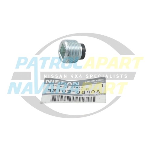 Genuine Nissan Diff Drain Plug with Magnet - Nissan Patrol GQ & GU