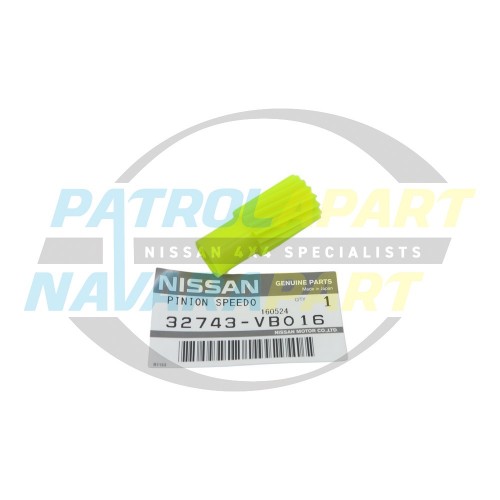 Genuine Nissan Speedo Pinion Gear 16 Teeth (Yellow) - GU Patrol