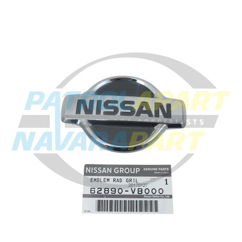 Genuine Nissan Grille Badge - Nissan Patrol Y61 GU Series 1 & 2