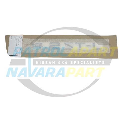 Genuine Nissan Raised Chrome Decal Stickers - Patrol GU TD42 4.2 ST-L