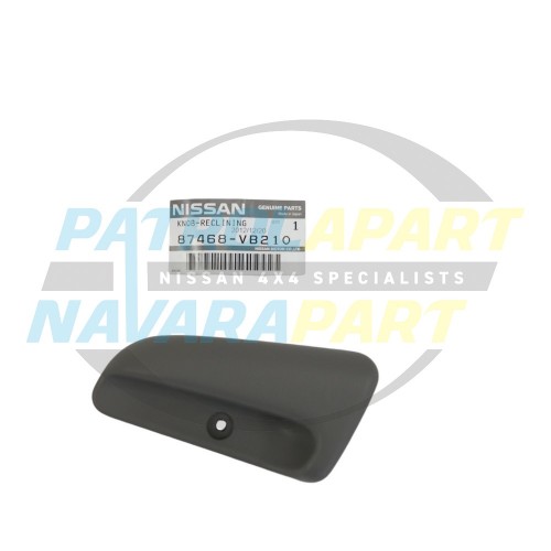 Genuine Nissan Seat Recliner Knob Handle LH - Nissan Patrol Y61 GU S1-2