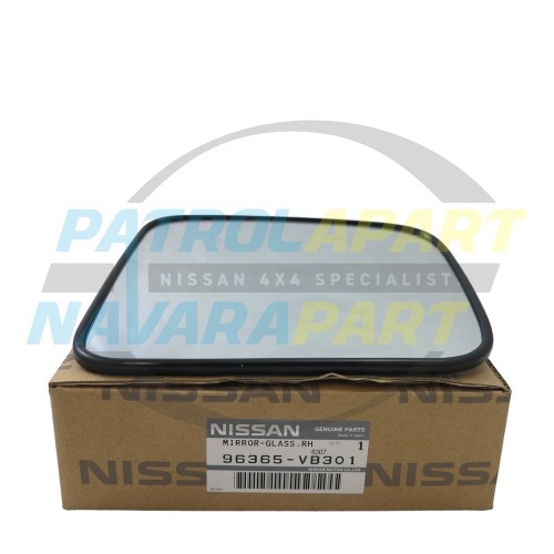 Genuine Nissan RH Electric Mirror Glass - Patrol GU4 Series 4 Before 08/2013