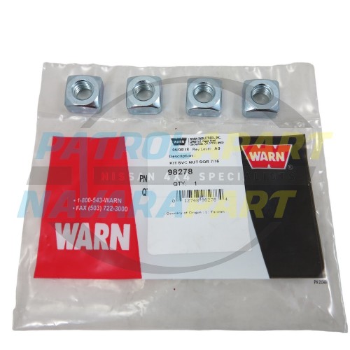 Warn High Mount Winch M8274 Housing Mount Nut Set of 4