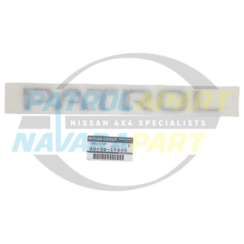 Genuine Nissan Body Raised Side Decal Sticker - Patrol GU Y61