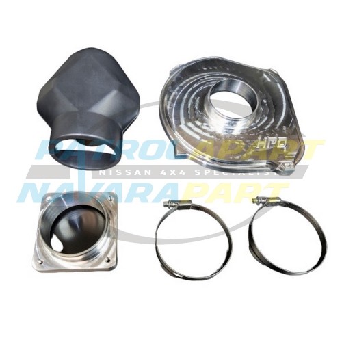 HPD High Flow Air Box Lid Billet Aluminium - Nissan Patrol GU Y61 ZD30