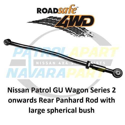 Roadsafe Heavy Duty On-Car Adjustable Rear Panhard Rod suits Nissan Patrol GU GU2+