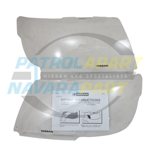 Headlight Cover Protectors Genuine Nissan - Nissan Patrol Y61 GU Series 1-2