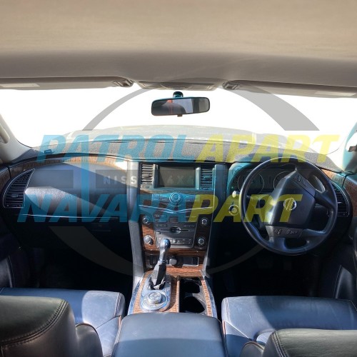 Shevron Black Dash Mat with Passenger Airbag - Nissan Patrol Y62