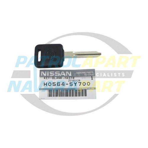 Genuine Nissan Patrol GU Replacement Key Blank with FOB Chip ZD30DI TB48