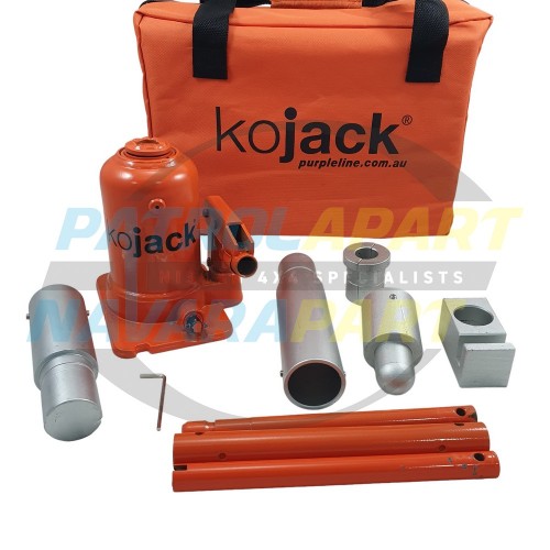KO Jack Hydraulic Bottle Jack High Lift 750mm 5 Piece Kit - for 4x4 4WD Caravan