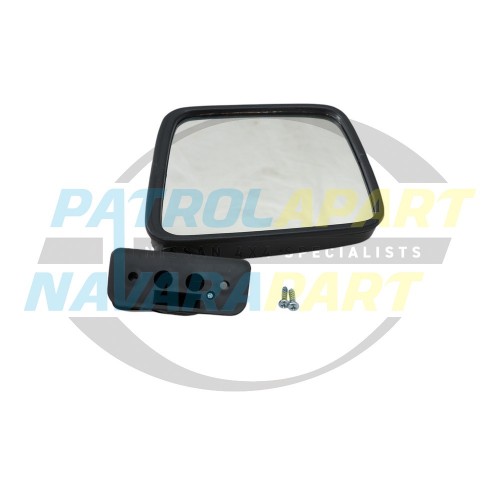Manual Mirror Right Hand Side - Black - Nissan Patrol GQ