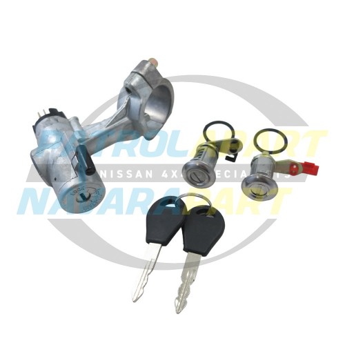 Ignition Lock Barrel & Switch with 2 Door Locks for Nissan Patrol GQ Y60