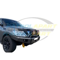 Raslarr Bullbar with Recovery Points for Nissan Patrol Y62 Series 1-3 Ti-L Model 2 Sensors