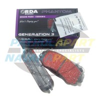 RDA Phantom Premium Brake Pads Rear - suits Nissan Patrol GU Y61 Not 4.8