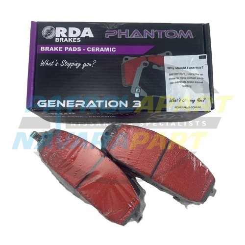 RDA Phantom Premium Brake Pads Front - Nissan Patrol GU Y61