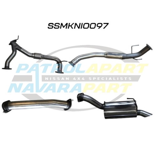 Manta Cat Back Exhaust System - Loud with Muffler & HotDog - Nissan Patrol Y62