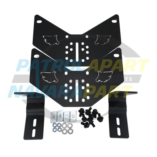 Wedgetail Roof Rack Winged Tracks Side Mount Bracket - Nissan Patrol Y62