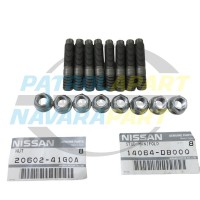 Genuine Nissan Exhaust Manifold Studs & Nuts - Nissan Patrol Y61 GU ZD30