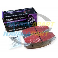 RDA Phantom Premium Brake Pads Front - Nissan Patrol GQ Y60 NON EFI Single Piston