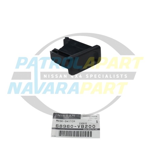 Genuine Nissan Dash Switch Blank For Nissan Patrol GU Ute Radio Fascia Above Sub Tank Switch