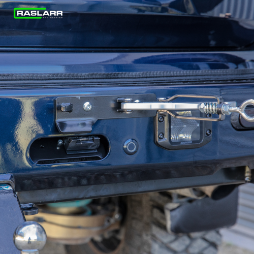 Raslarr Rear Bar V2 RH Spare Wheel & LH Jerry Can/Gas Bottle Carrier - Nissan Patrol Y62 S5