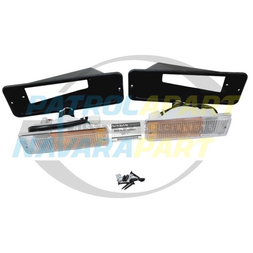 Genuine Nissan Steel BullBar Indicator Complete Light Kit - Nissan Patrol GU Y61