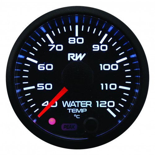 Raceworks - Water Temp Gauge 52mm includes 1/8